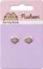 Carat Shop, The Pusheen Stud Ohrringe Pink and Gold Heart Produktbild-Vorschau 7