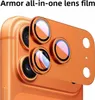 Close-up of an orange phone with a camera lens protector applied. Anteprima dell’immagine prodotto