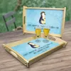 Mr. & Mrs. Panda Tablett Pinguin Blumen - Eisblau - Produktbild-Vorschau 2