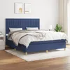 [Home] Boxspringbett mit Matratze Blau 180x200 cm Stoff , Produktbild-Vorschau 1