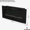 Klarstein Cheminée Electrique Encastrable, Chauffage Voir les images du produit 7