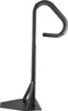 A black metal handrail with a triangular base, shown against a white background. Podgląd zdjęcia produktu