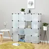 SONGMICS Regál na boty Botník s 16 plastovými kostkami s Náhled obrázku produktu 1