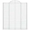 vidaXL Gabionen mit Hochbogen 7 Stk. 200x30x220/240cm Produktbild-Vorschau 4