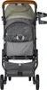 A rear view of a gray stroller with a brown handle and a cup holder. Náhled obrázku produktu