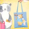 Mr. & Mrs. Panda Jutebeutel Tierschützer Herz - Sky Blue - Produktbild-Vorschau 2
