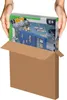 Hands holding a game box over an open cardboard box. Náhľad obrázku produktu