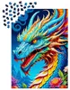 Puzzle 1000 dílů Enjoy – Modrý drak Náhled obrázku produktu 3