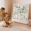 Caveen Kinder Bücherregal 5 Ebenen, Holz Kinderregal mit Produktbild-Vorschau 3