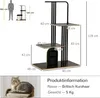 Kratzbaum, Industrial Design, 2 Plattformen, 2 Liegekissen, Produktbild-Vorschau 3