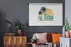 MuchoWow® Wandteppich Wandbehang Auto - Surfen - Palme - Produktbild-Vorschau 5