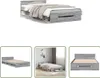 The Living Store Bettgestell mit Schublade Grau Sonoma Produktbild-Vorschau 1
