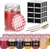 XMTECH 12er Set Sturzgläser 240 ml – Einmachgläser mit rot Produktbild-Vorschau 1