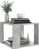A gray concrete-look side table with books, a mug, and a plant. Podgląd zdjęcia produktu