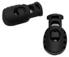 10 Kordelstopper oval 27x15mm, Durchzug 6x5mm, schwarz Produktbild-Vorschau