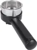 A close-up product shot of an espresso machine portafilter on a white background. Produktbild-Vorschau