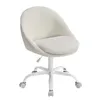 A white sherpa office chair on a white background. Produktbild-Vorschau