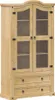 vidaXL vitrína  99x43x187 cm masívne borovicové drevo Náhľad obrázku produktu 2