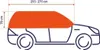 Halbgarage Auto S und M Wasserabweisend Abdeckplane Halb Produktbild-Vorschau 2
