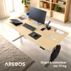 AREBOS Elektrisch höhenverstellbarer Schreibtisch 180x80 cm Produktbild-Vorschau 6