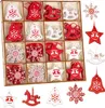 BRUBAKER 48-TLG. Weihnachtsanhänger Set - Baumschmuck Rot Produktbild-Vorschau 1