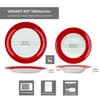 Product image showing two plates with dimensions and icons indicating features. Produktbild-Vorschau