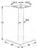 Base per tavolo in metallo SH-5002-5/H, per ufficio, hotel, Anteprima dell’immagine prodotto 13