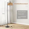 A floor lamp with dimensions and technical specifications displayed. Podgląd zdjęcia produktu