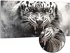 DEQORI Hybrid Leinwand Bild 100x50 cm 'Wasserschlag des Produktbild-Vorschau 1