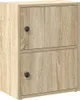 A two-door cabinet with a wood grain finish. Náhled obrázku produktu
