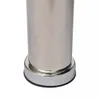 Close-up of the bottom of a metallic cylinder with a black base. Produktbild-Vorschau