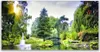 Glasbilder 140x70 Wandbild Druck auf Glas Wald Wasserfsll Produktbild-Vorschau 1