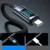 Kabel przewód USB-C z wyświetlaczem LED 100W 1.2m czarny Podgląd zdjęcia produktu 5
