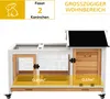 PawHut drewniana klatka dla królików karłowatych, 108 x 58 Podgląd zdjęcia produktu 4