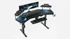 A gaming desk with multiple monitors and accessories, presented on a white background. Produktbild-Vorschau