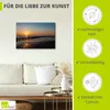 ARTland Leinwandbild Sonnenuntergang an Ostsee Insel Poel Produktbild-Vorschau 2