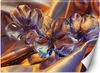 Vlies fototapete Glasblumen in Seide 100x70 cm Feeby Gold Produktbild-Vorschau 1