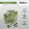 1x Benzinkanister Kraftstoffkanister Metall 10 Liter Oliv Produktbild-Vorschau 2
