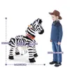 PonyCycle Zebra Reittier auf Rollen für Kinder 4-7 Jahre Produktbild-Vorschau 10
