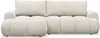 A cream-colored sectional sofa with a bouclé fabric cover is shown against a white background. Produktbild-Vorschau