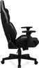 A side view of a black and gray gaming chair. Produktbild-Vorschau