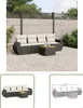 The Living Store 5-tlg. Garten-Sofagarnitur mit Kissen Produktbild-Vorschau 1