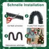 YARDIN Guirlande artificielle avec 40 noeuds verts, Voir les images du produit 5