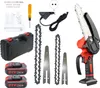 Mini-Kettensäge, 4 Zoll 6 Zoll 21V Elektro-Kettensäge, Akku Produktbild-Vorschau 2
