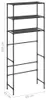 vidaXL Portabiancheria 3 ripiani nero 69x28x169 cm Anteprima dell’immagine prodotto 8
