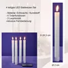 Set 4-teilig - LED Stabkerze - Echtwachs/Kunststoff/LED - Produktbild-Vorschau 10