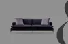 Sofa 4 Sitzer Sofas Schwarz Stoff Wohnzimmer Luxus Modern Produktbild-Vorschau 1