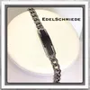 Edelschmiede925 Edelstahl Armband mit Idenplatte geschwärzt Produktbild-Vorschau 1