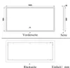 AICA LED Badspiegel 160x80cm mit Uhr Bluetooth Beschlagfrei Produktbild-Vorschau 7