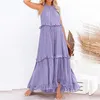 ASKSA Damen Langes Kleid Sommer Big Swing Strandkleid y Produktbild-Vorschau 5